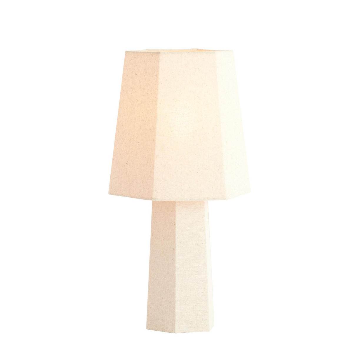 TISCHLAMPE Musabo Braun 25/25/49 cm - Braun, Textil (25/25/49cm) - Light & Living