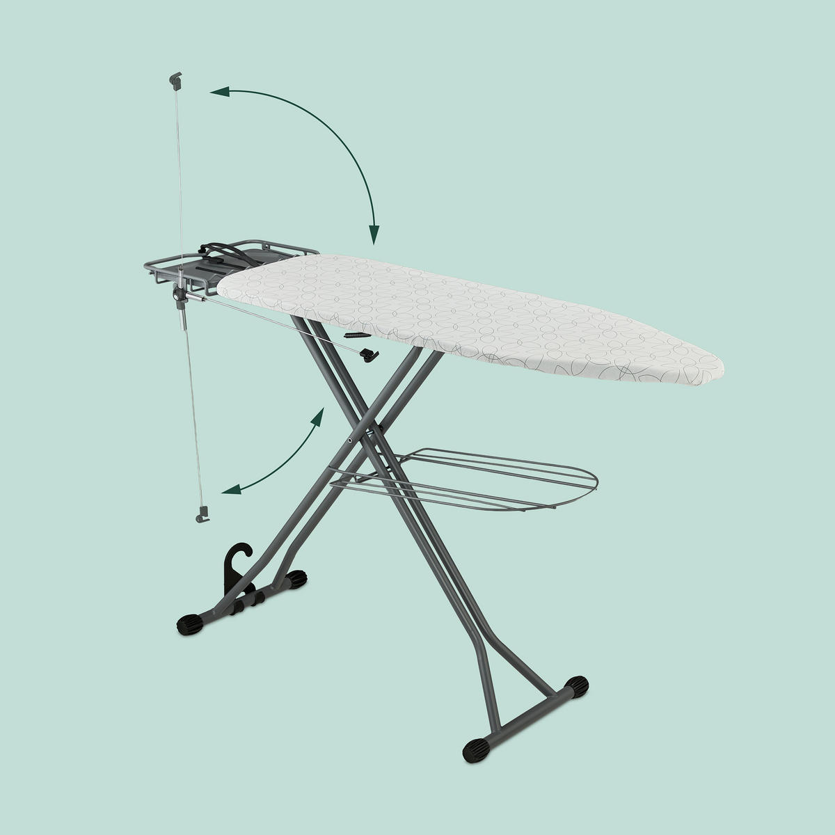 LIKALNA miza - večbarvno, kovina/umetna masa (137/39cm) - Relaxdays