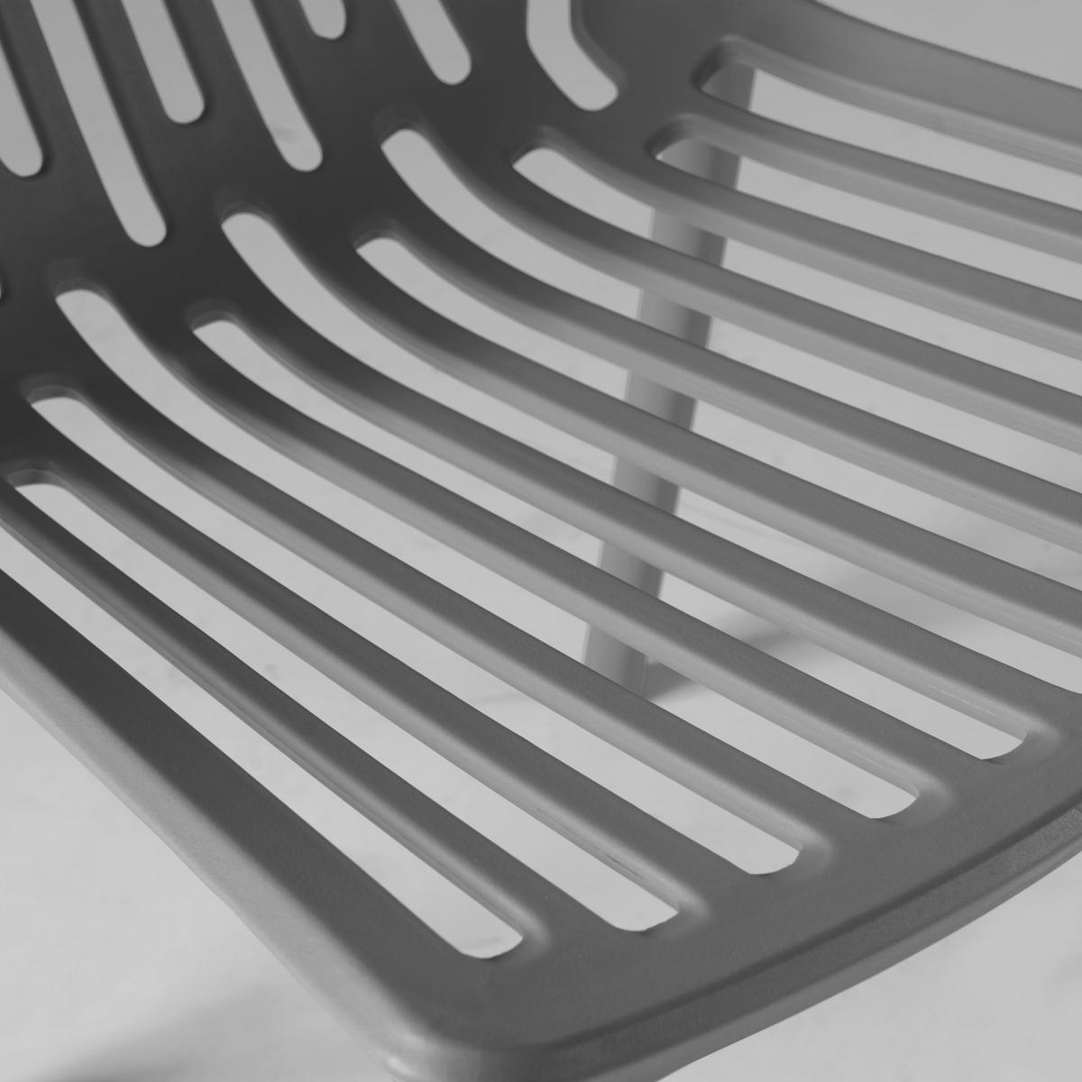 GARTENSTUHL 4-tlg., Grau - Grau, Kunststoff (46/80/55cm) - Oviala