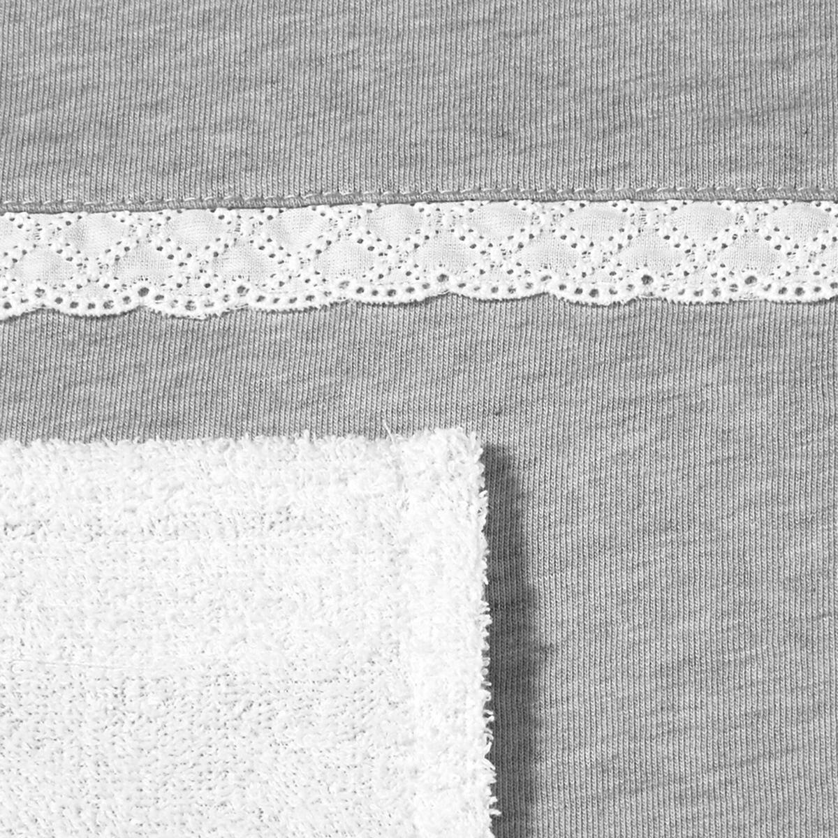 WICKELAUFLAGE Grau Spitze - Hellgrau, Textil (80/70cm) - nordic coast company