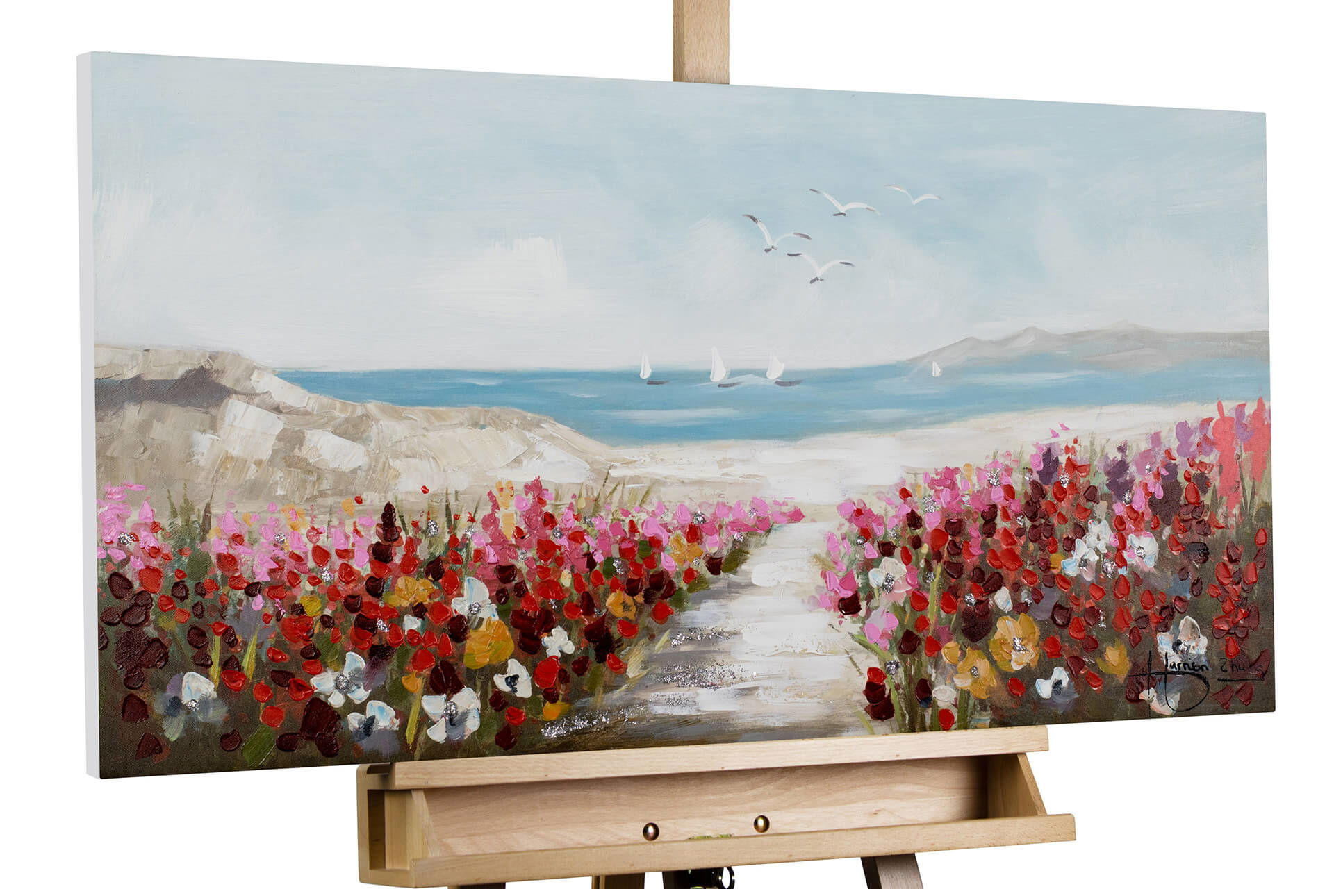 Kunstloft Acrylbild Mehrfarbig 100x50 cm