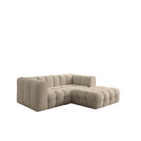 ECKSOFA Solvie Xs In Moly - Beige, Holzwerkstoff/Textil (239/193cm) - Fun Möbel