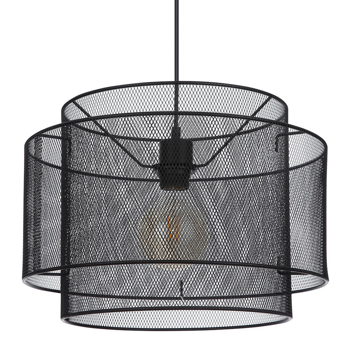 LED HÄNGELEUCHTE Metall Schwarz - Schwarz, Metall (40/40/120cm) - Globo Lighting