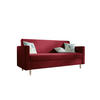 SOFA MELISA mit Schlaffunktion RIVIERA 61 mit Stauraum - Rot, Textil (87/95/216cm) - Bedante