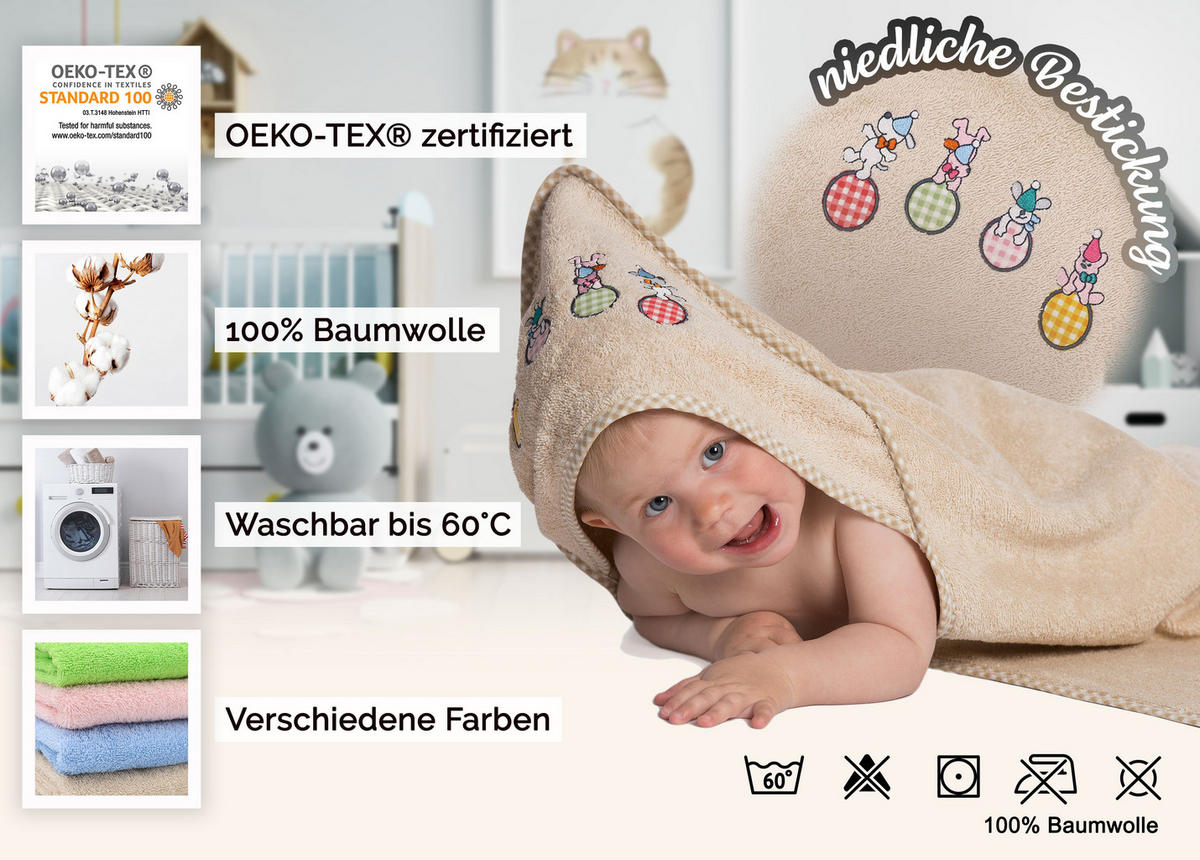 HANDTÜCHER, 100x100 cm, 100% Baumwolle, Braun - Creme, Textil (100/100cm) - Zollner