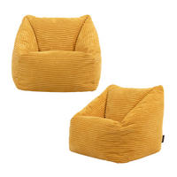SITZSACK Flauschig für Kinder 2-tlg. - Gelb, Textil (55/44/55cm) - icon