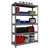 SCHWERLASTREGAL METAL YETI LIGHT FIVE | HxBxT 200x120x45cm | Fachlast 300kg | Grau - Grau, Metall (120/200/45cm) - PROREGAL