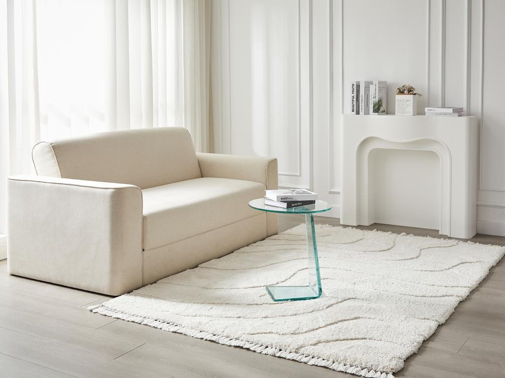 BEISTELLTISCH - Sicherheitsglas - ERVILA - Transparent, Glas (45/45/50cm) - Vente-Unique