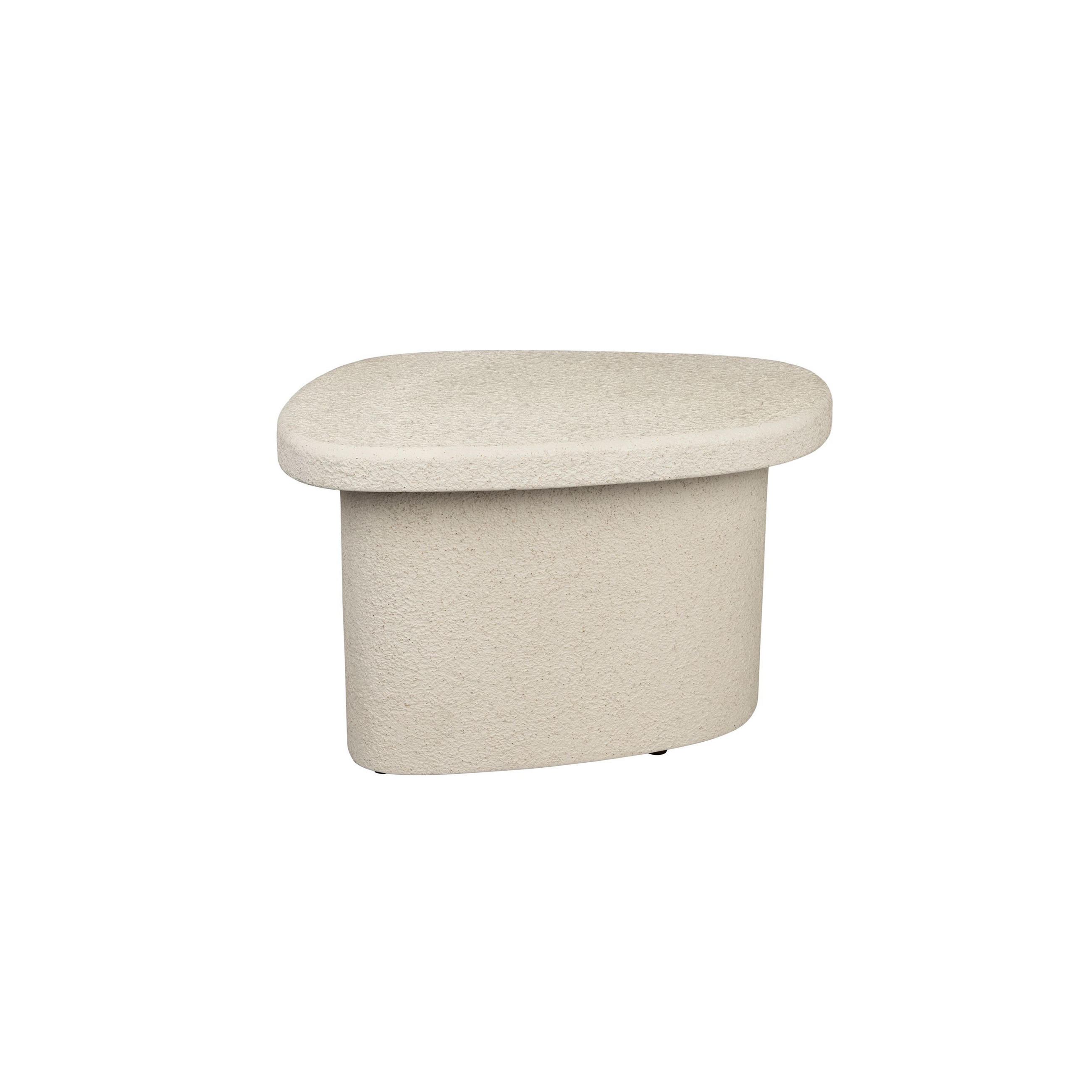 BEISTELLTISCH Veda Niedrig Recycelt Beige - Beige, Stein (56/41/35cm) - Dutchbone