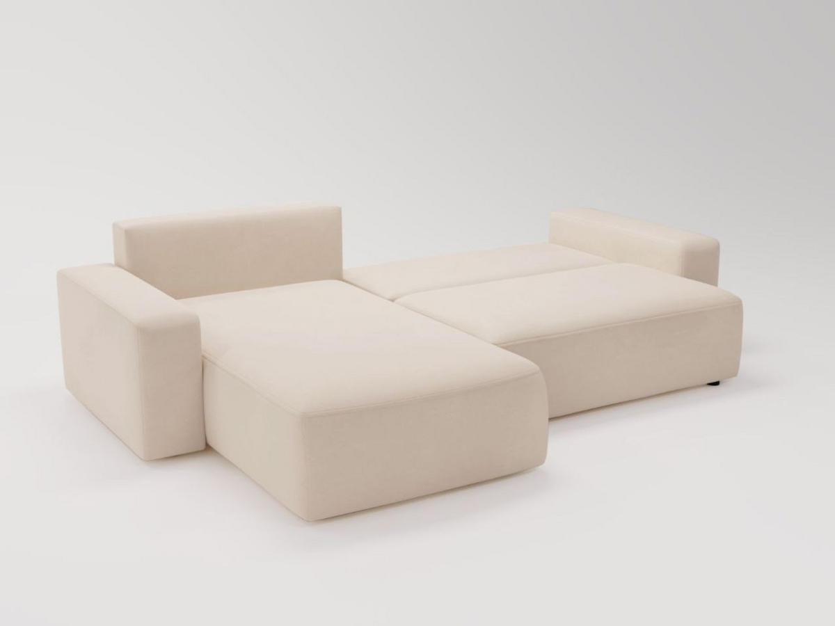ECKSOFA Tazones Beige Links - Beige, Holz/Kunststoff (250/165cm) - Graingold