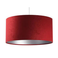 HÄNGELEUCHTE Rot 40/20 cm - Rot/Silberfarben, Kunststoff (40/0.6/20cm) - ONZENO