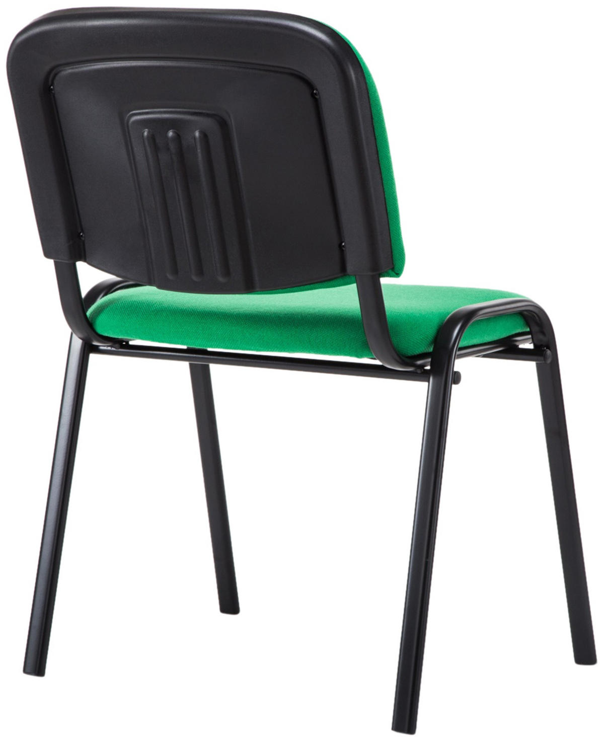 BESUCHERSTUHL Stoff Grün - Schwarz/Grün, Textil/Metall (53/83/53cm) - CLP