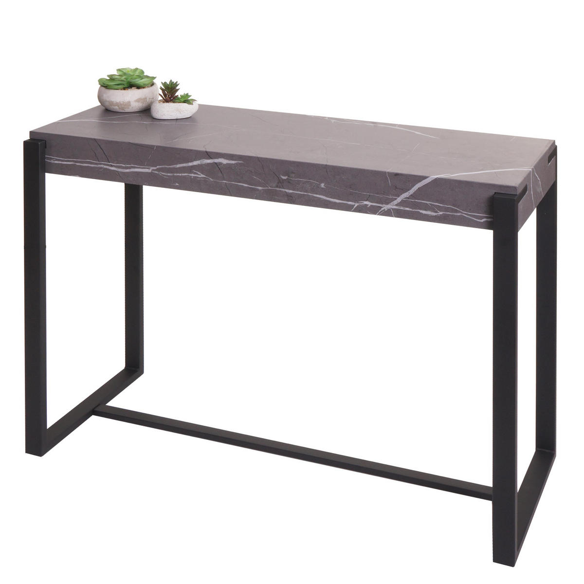 KONSOLENTISCH eckig Grau - Grau, Holzwerkstoff (40/100/81cm) - MCW