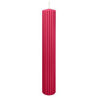 RILLEN KERZEN Magenta 300 x Ø 45 mm, 4 Stück - Magenta, Paraffin (8/15/15cm) - Wiedemann Kerzen