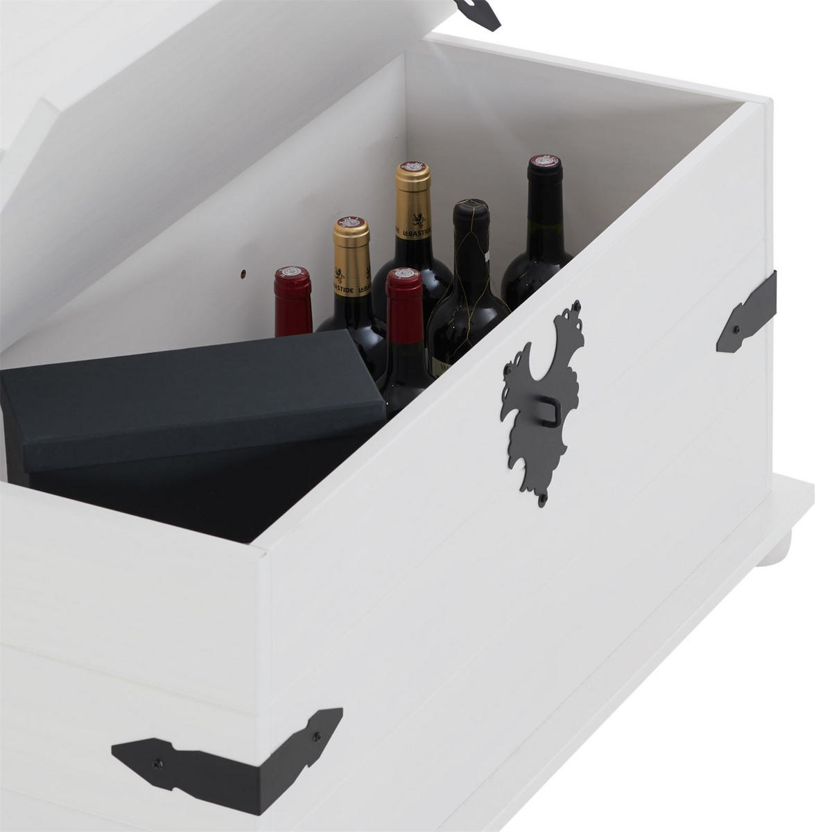 TRUHENTISCH TEQUILA - Weiß, Holz (72/92/44cm) - IDIMEX