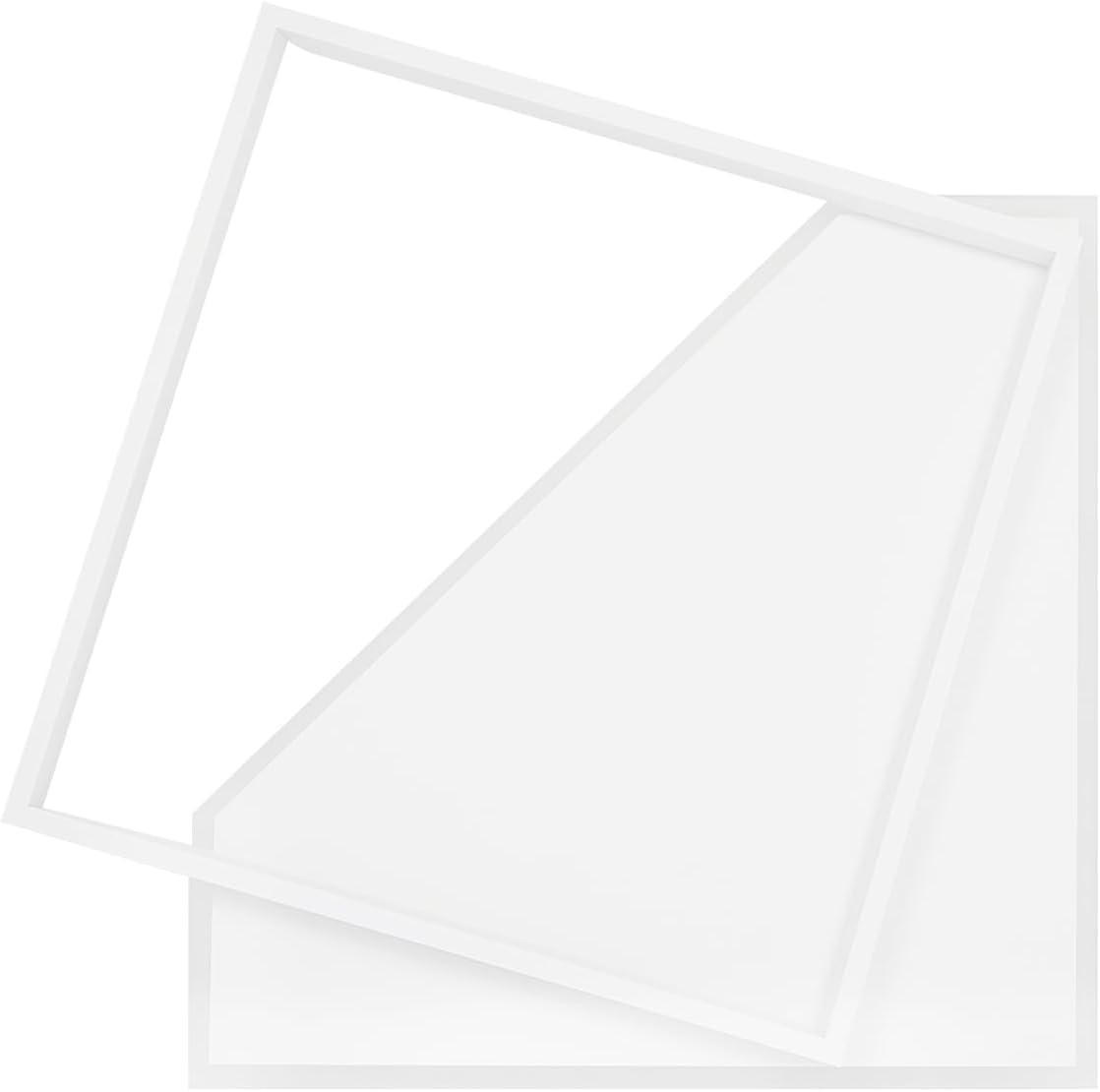 LED-DECKENLEUCHTE Eisenschlag 48.0/6.0/48.0 cm - Weiß, Metall (48/48/6cm) - ZMH