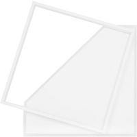 LED-DECKENLEUCHTE Eisenschlag 48.0/6.0/48.0 cm - Weiß, Metall (48/48/6cm) - ZMH