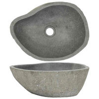 WASCHBECKEN Lauinger 46/36/15 cm - Taupe, Stein (46/15/36cm) - Nettlife