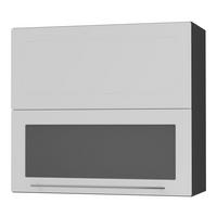 KÜCHENHÄNGESCHRANK Kvantum W8BS/80 Weiß Matt / Schwarz Matt 80 / 32,5 / 72cm - Schwarz/Weiß, Holz/Holzwerkstoff (80/72/32.5cm) - Feldmann-Wohnen
