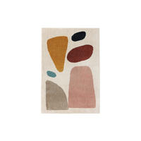 TEPPICH Hochflortep - Pink/Beige, Kunststoff (160/1cm) - KUNSTLOFT