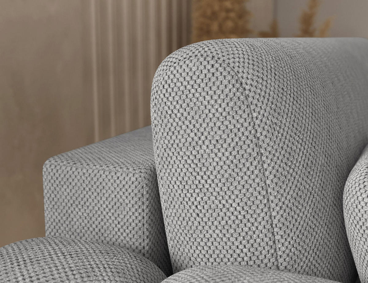 ECKSOFA COVELION L-Form – Schlaffunktion, Bettkasten, Wellenfederung, HR-Kaltschaum, inkl. Kissen, moderner Wohnkomfort - Grau, Kunststoff (260/167cm) - Wohnideebilder