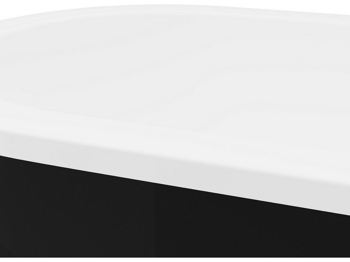 FREISTEHENDE Badewanne - 1 Person - acryl - schwarz Neptuna - Schwarz, Kunststoff (170/58/80cm) - Vente-Unique