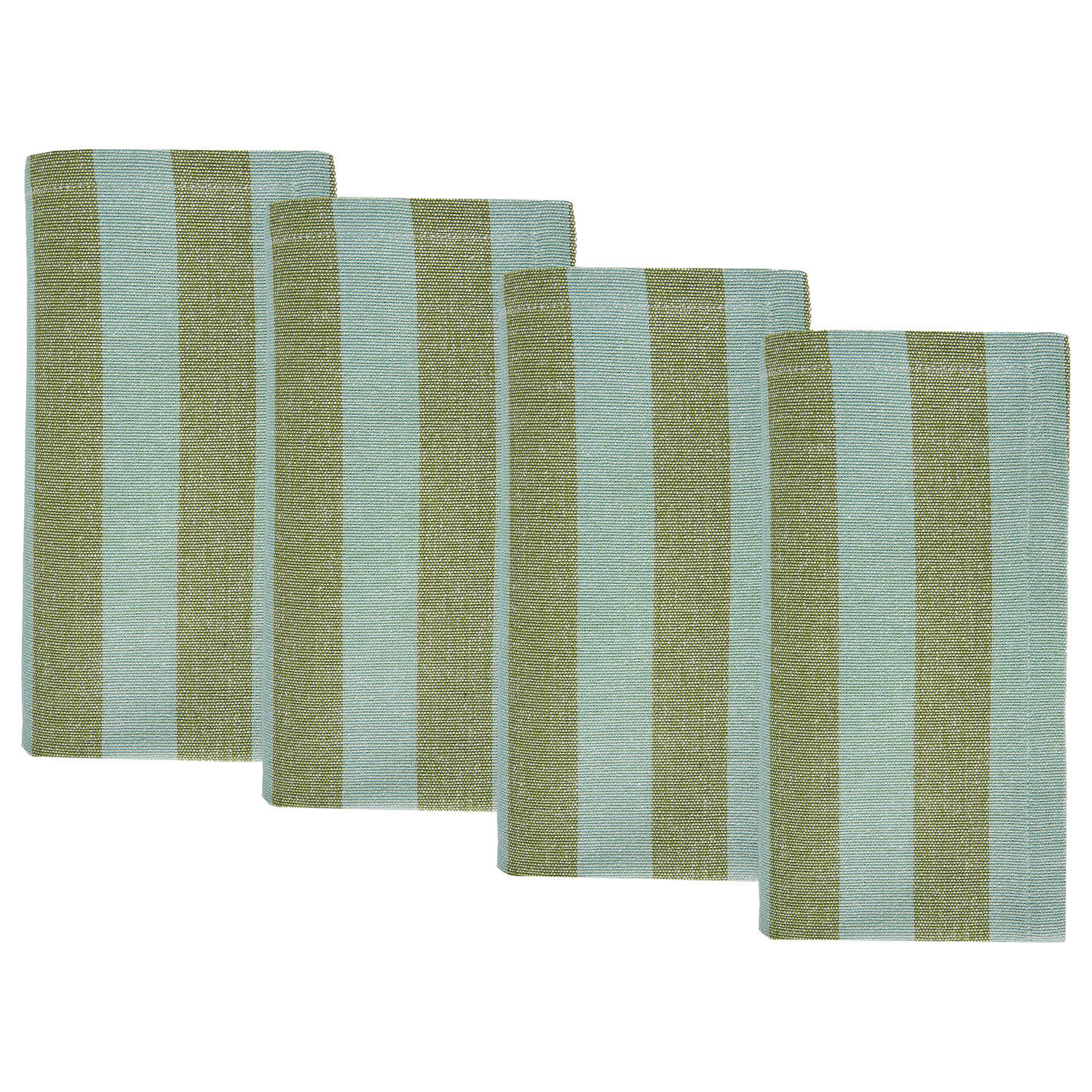 SERVIETTE (4er-Set) Olive Groove 42x42 cm - Grün, Textil (42/42cm) - Butlers