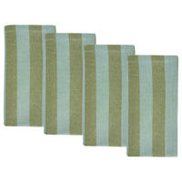 SERVIETTE (4er-Set) Olive Groove 42x42 cm - Grün, Textil (42/42cm) - Butlers