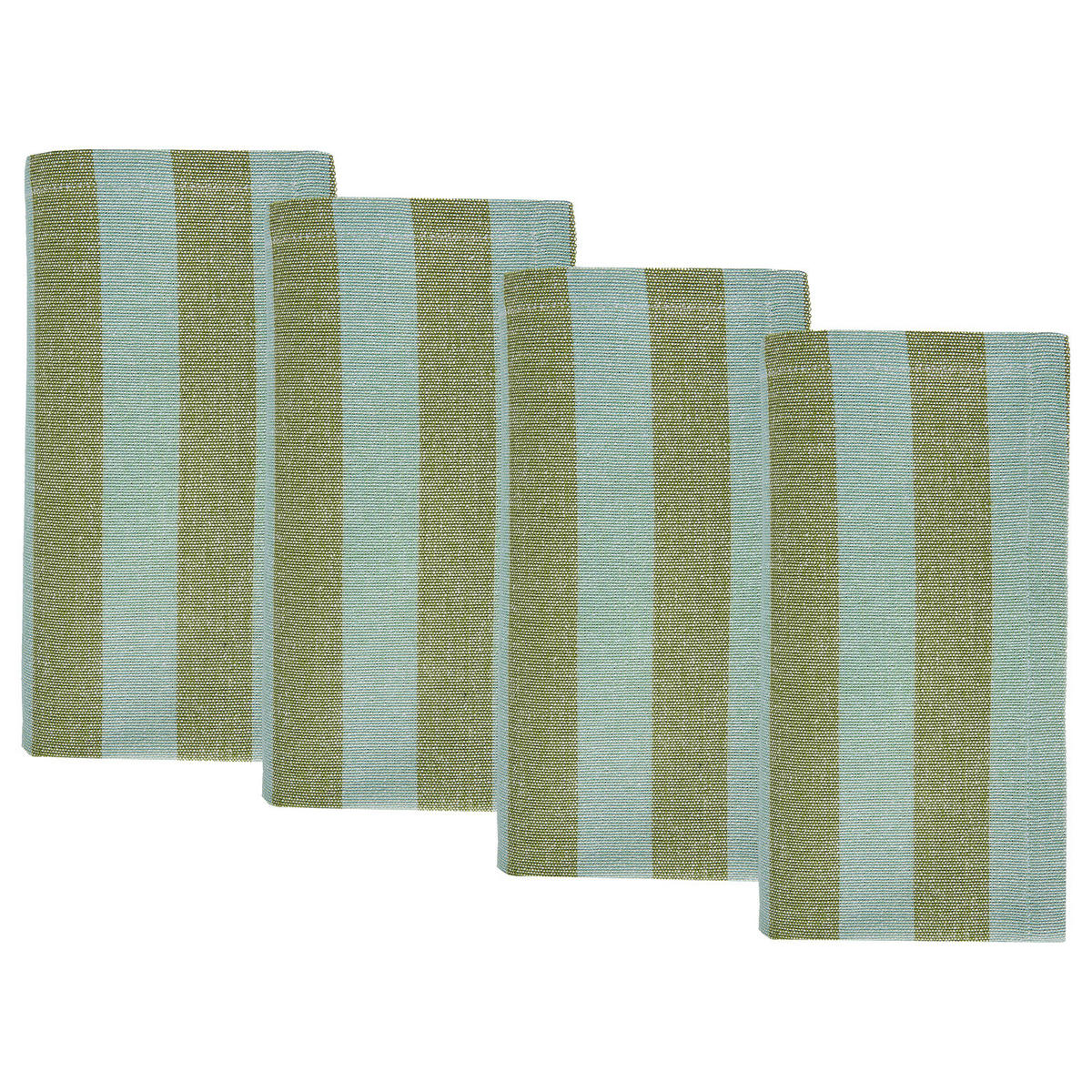 SERVIETTE (4er-Set) Olive Groove 42x42 cm - Grün, Textil (42/42cm) - Butlers
