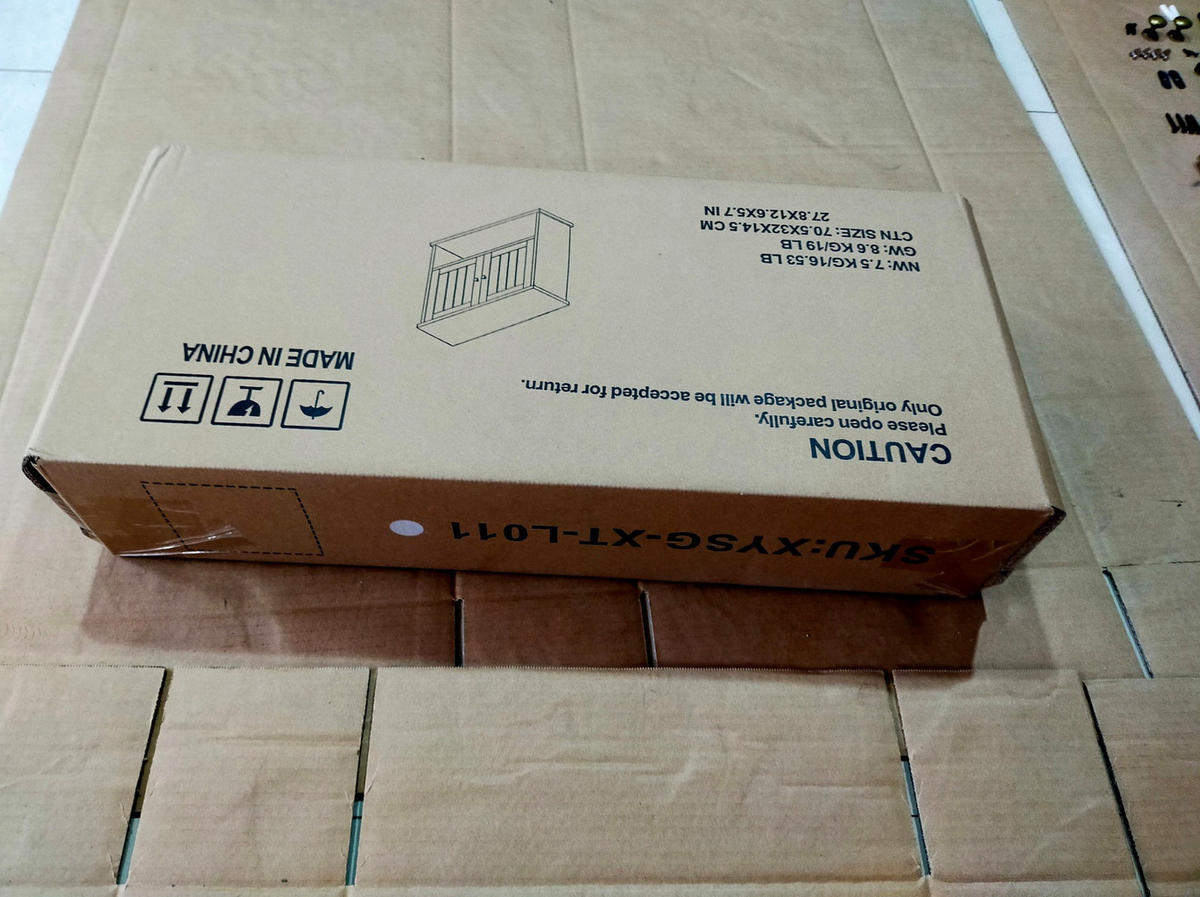 WANDSCHRANK Badezimmerschrank 54.6x19.8x59.9cm in Weiß mit verstellbaren Regalen - Weiß, Holzwerkstoff (54.6/59.9/19.8cm) - Modfu