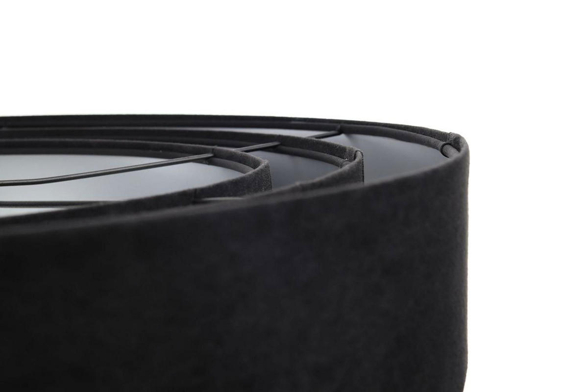 HÄNGELEUCHTE Schwarz 60/20 cm - Silberfarben, Kunststoff (60/1.5/20cm) - ONZENO