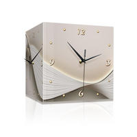 WANDUHR, Acrylmaterial, 30 x 30 x 30 cm, EU-Stecker,Design - Weiß, Kunststoff (30/30/30cm) - Weltevree