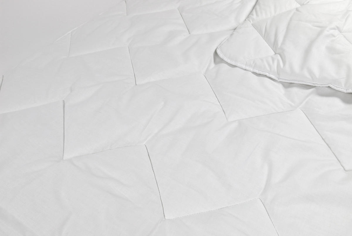 BETTDECKE, 135x200 cm, 100% Polyester, Weiß - Weiß, Textil (135/200cm) - Zollner