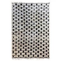 BERBERTEPPICH aus Marokko modern schwarz - Schwarz, Naturmaterialien (331/407cm) - AFK Living