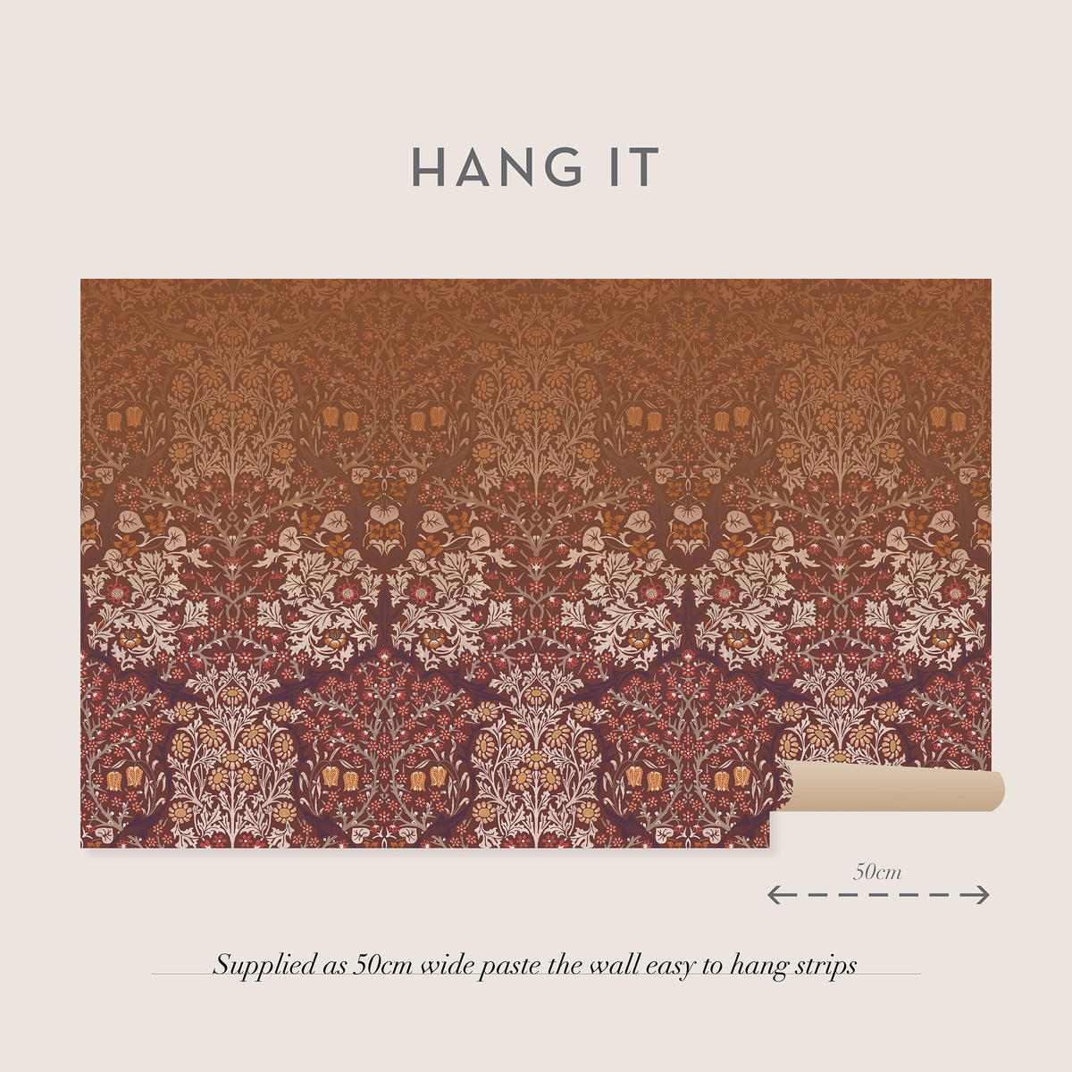 FOTOTAPETE - Schlehdornrot - Multicolor, Papier/Kunststoff (250/400cm) - Graham & Brown