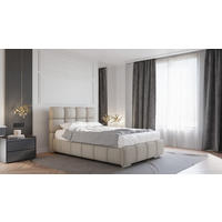 POLSTERBETT Bliss 120 x 200 cm mit Bettkasten und Lattenrost, Taschenfederkernmatratze 19cm - braun - Braun, Holz (120/200cm) - Homesy