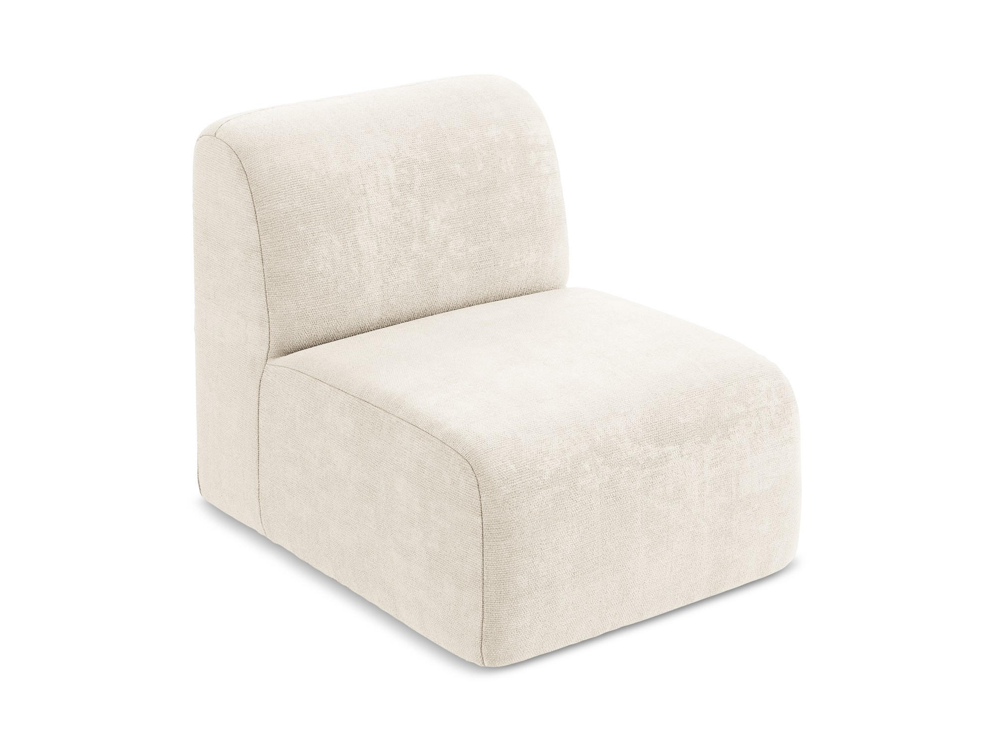 Thumbnail - Makamii Sofaelement, Creme, Textil, Holzwerkstoff, 1-Sitzer, 70x75x94 cm, Hergestellt in Europa, Oeko-Tex®, Wohnzimmer, ...