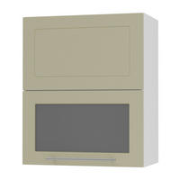 KÜCHENHÄNGESCHRANK Kvantum W8BS/60 Vanille Matt / Weiß Matt 60 / 32,5 / 72cm - Creme/Weiß, Holz/Holzwerkstoff (60/72/32.5cm) - Feldmann-Wohnen
