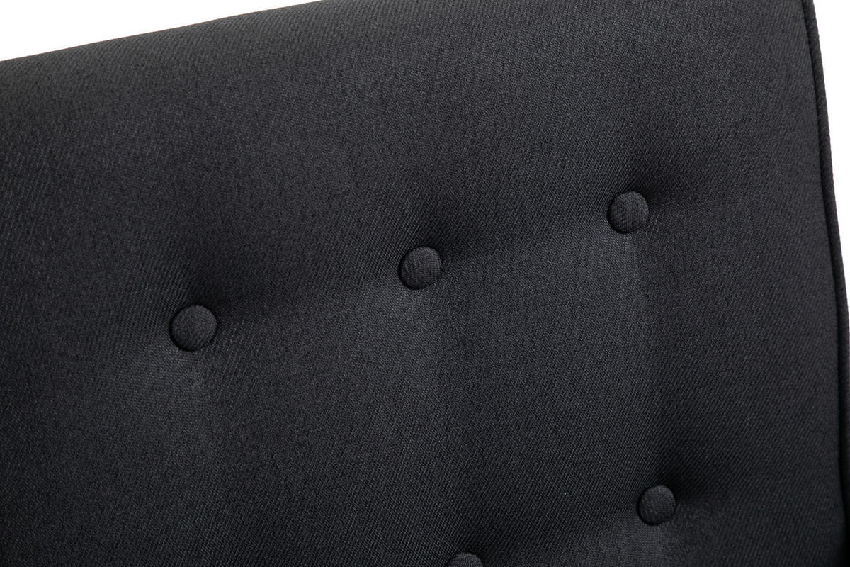 SCHAUKELSTUHL Stoff schwarz - Schwarz, Holz/Textil (63/90/77cm) - CLP