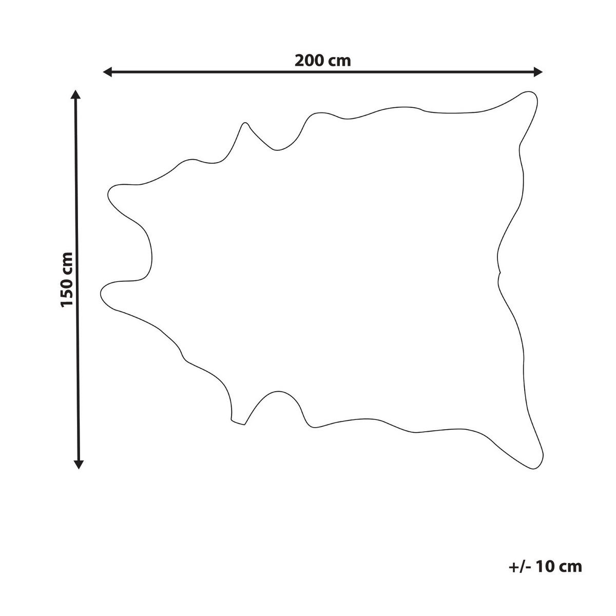 PREPROGA IZ UMETNEGA KRZNA Bogong 200/150 cm - zlate barve/bež, umetna masa (150/200cm) - Beliani
