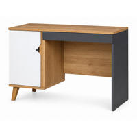 SCHREIBTISCH Aster 110x50 - Eichefarben/Graphitfarben, Holzwerkstoff/Kunststoff (50/110/75cm) - Ravio