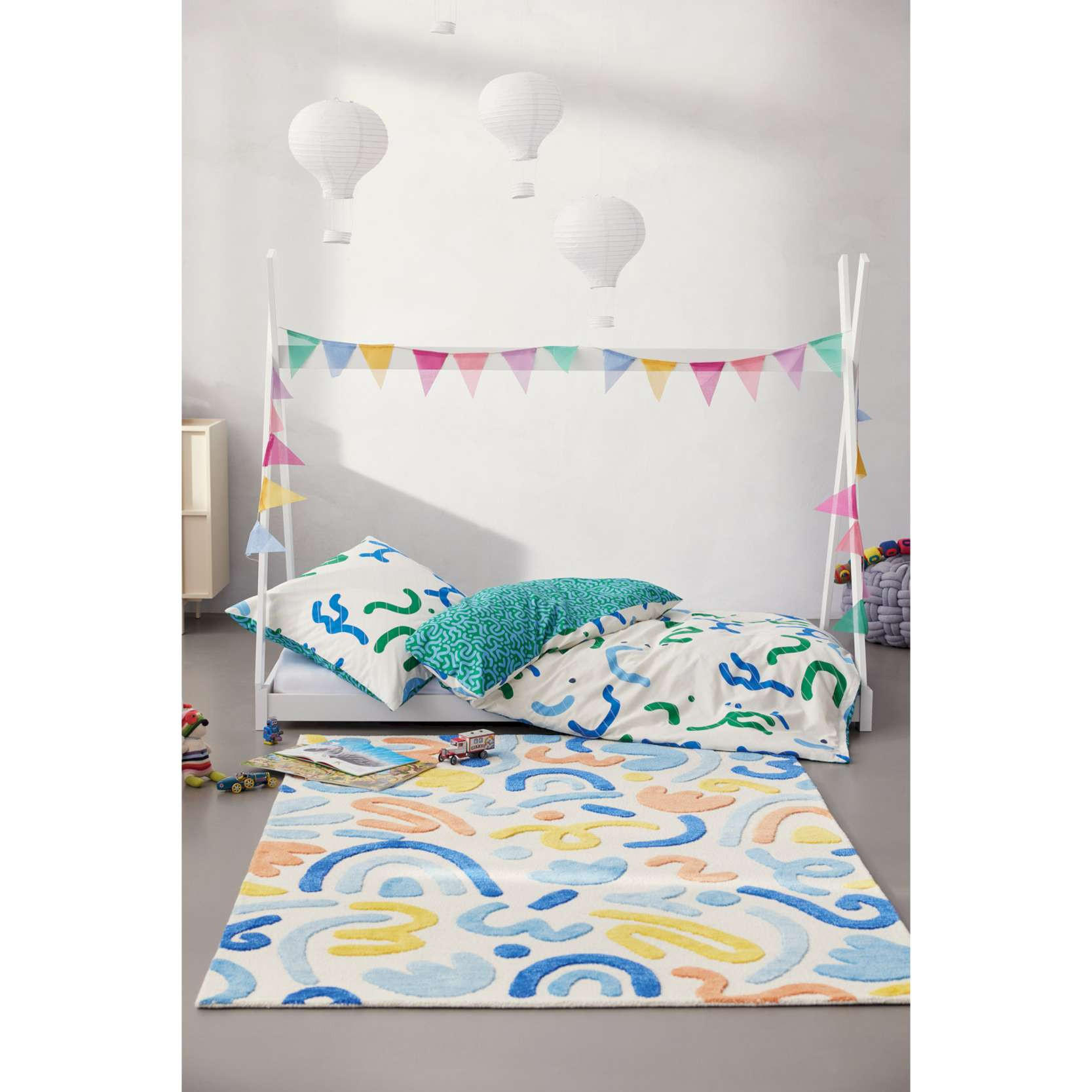GANZJAHRESBETTWÄSCHE CRINKLES - Blau, Textil (135/200cm) - Esprit