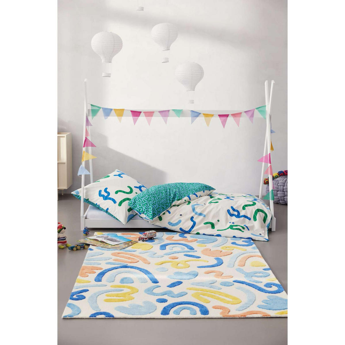 GANZJAHRESBETTWÄSCHE CRINKLES - Blau, Textil (140/200cm) - Esprit