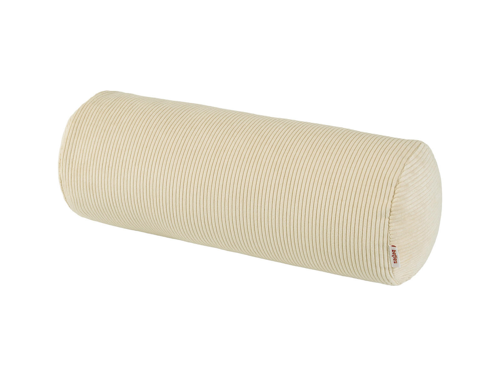 NACKENROLLENHÜLLE HYggelig No.1 kreide-beige Cord-Samt 40/15 cm - Beige, Textil (15/40cm) - beties Heimtextil