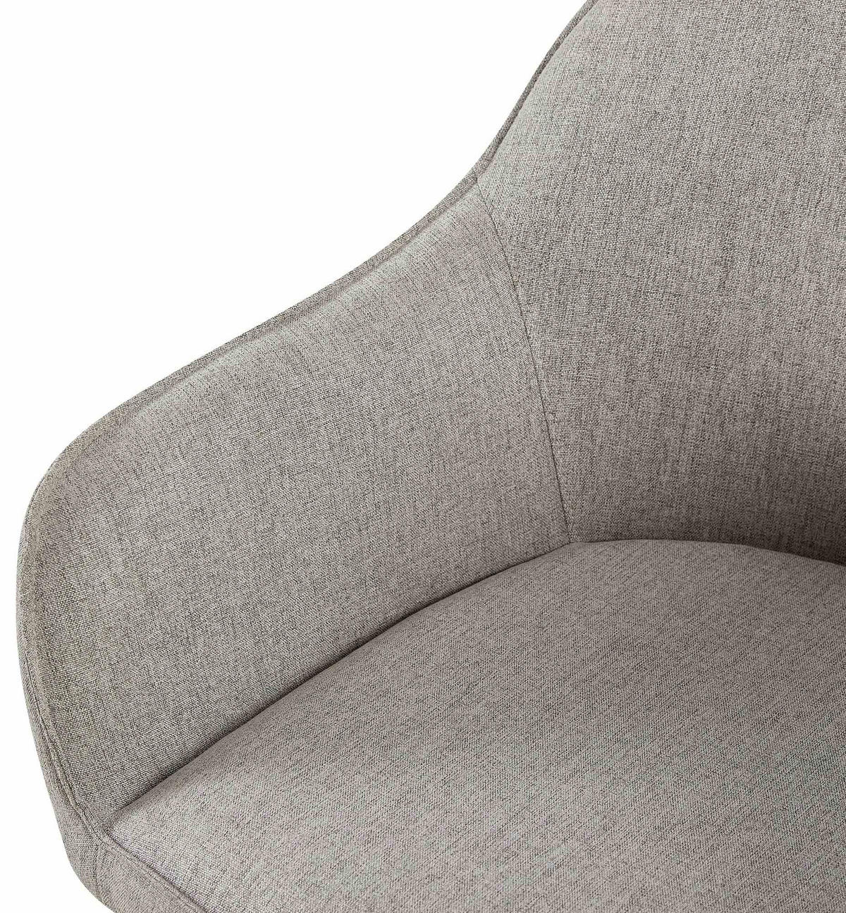 WOHNZIMMERSTUHL 2er Set Stoff grau - Schwarz/Grau, Textil/Metall (60/84/60cm) - CLP