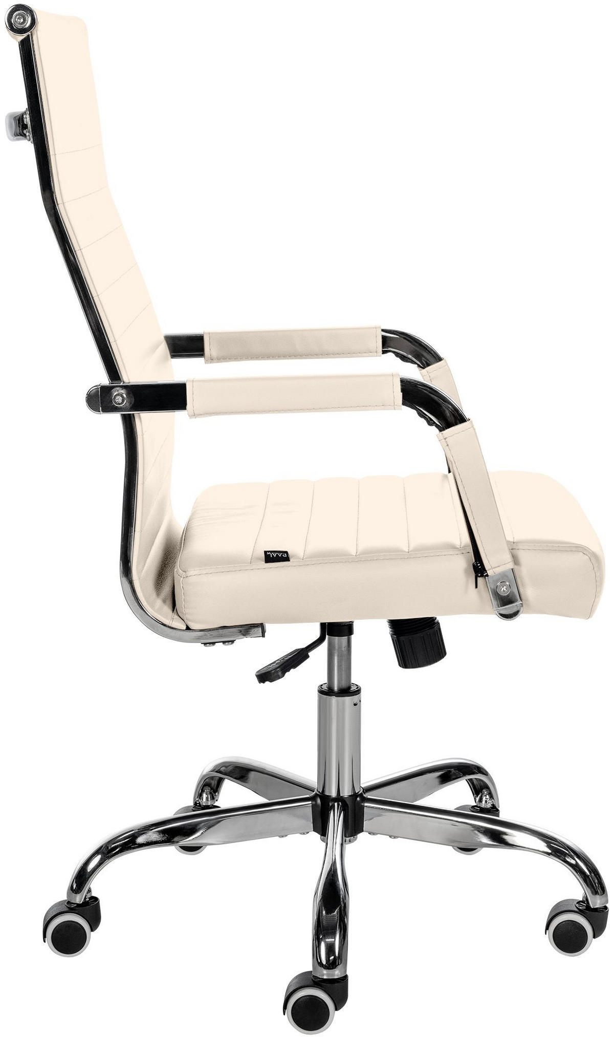 DREHSTUHL Lederlook creme - Creme, Textil/Metall (51/98/63cm) - CLP