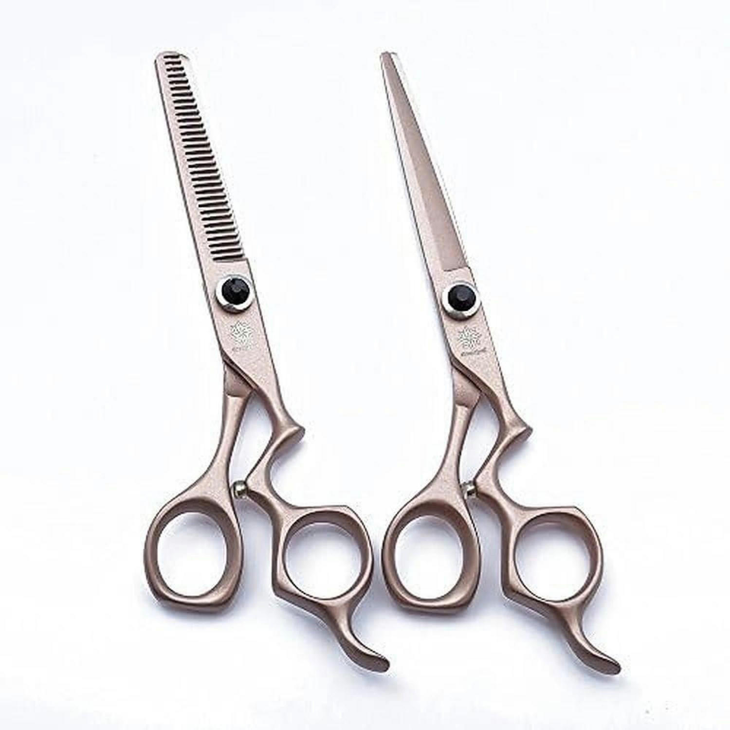 FRISEURSCHEREN Set 6 Zoll Japanischer Edelstahl - Bronzefarben, Metall (6/1/17.8cm)