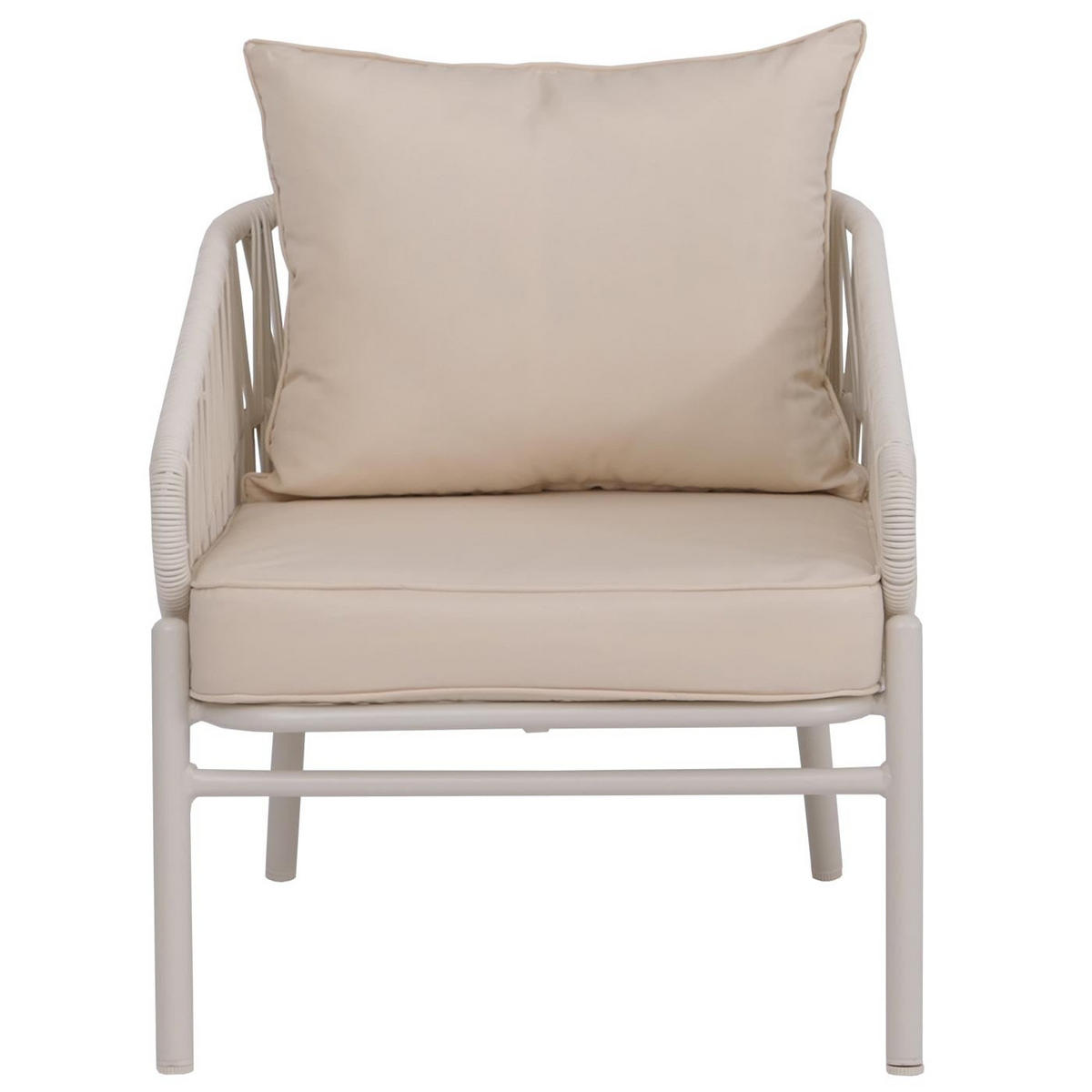 GARTENSTUHL Aluminium Creme - Creme, Metall (64/67/70cm) - PROREGAL