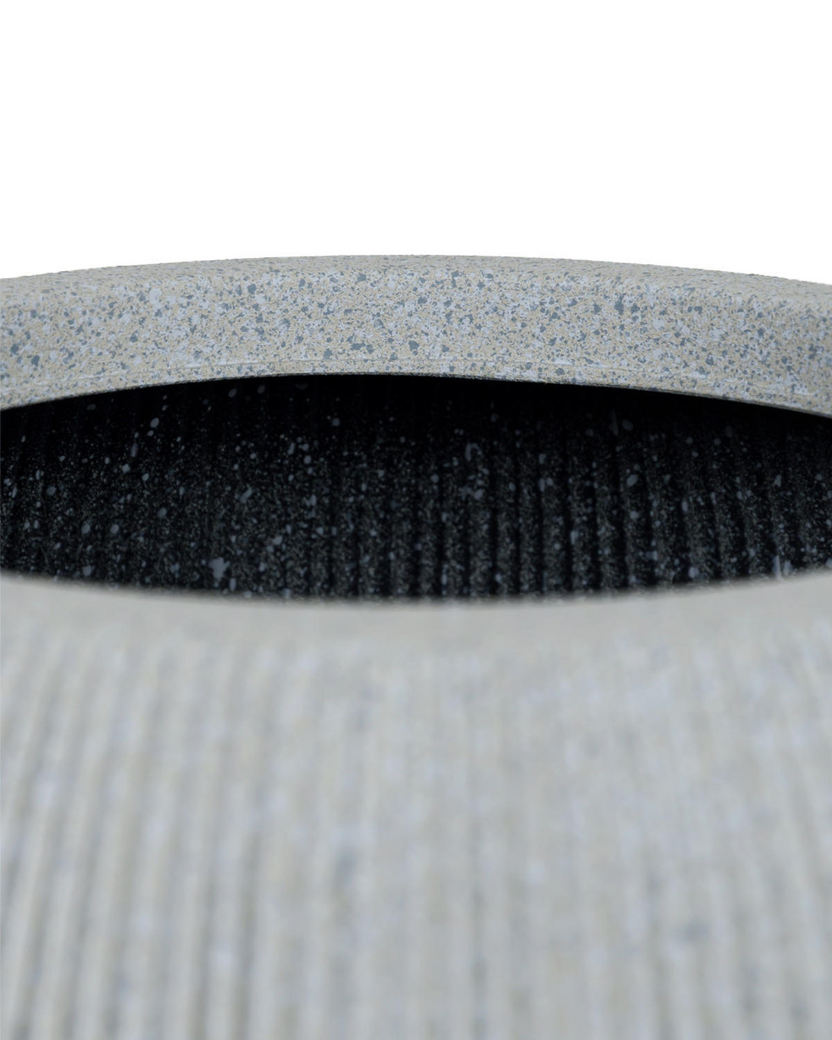 BLUMENTOPF Grau ROTONDO M 37x37x30 cm - Grau, Kunststoff (30cm) - Mazovia