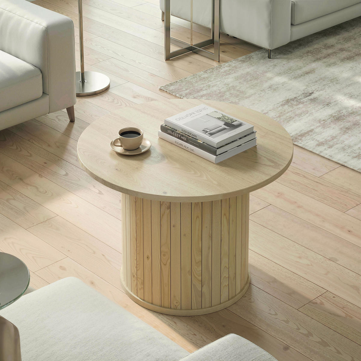 COUCHTISCH Beige 8 Stück - Beige, Naturmaterialien (60/60/40cm) - GiPP